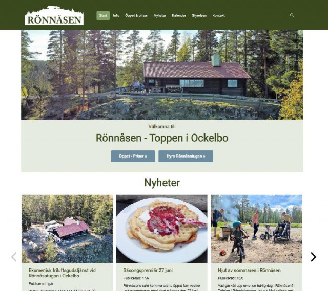 Rönnåsen - Toppen i Ockelbo med ny hemsida.
