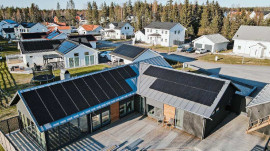 Solcellsinvestering för att främja ren energi och minska koldioxidutsläppen.